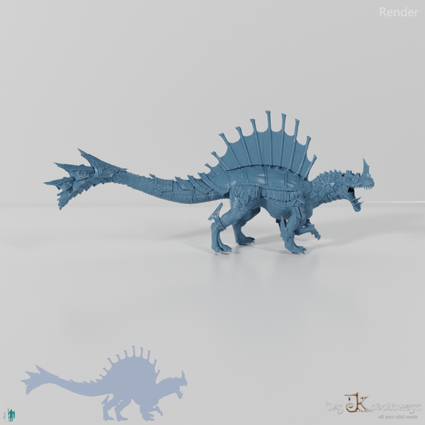 Monströses Spinodon mit Rüstung