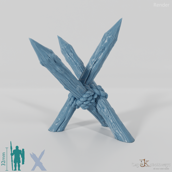 Holzpfostenbarrikade 01