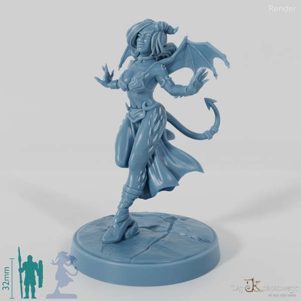 Bellacina, Verführerischer Sukkubus in Teufelskostüm