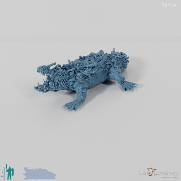 Krokodil - Uraltes Sumpfkrokodil