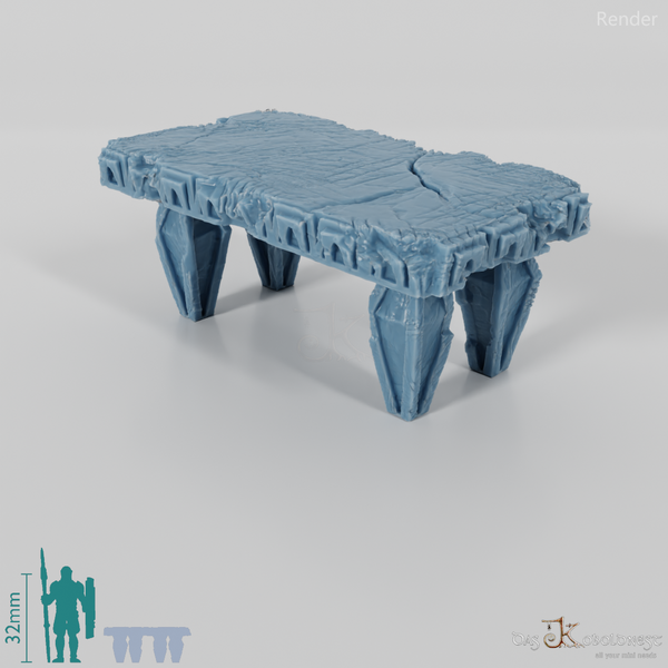 Tisch - Beschädigter Steintisch 01