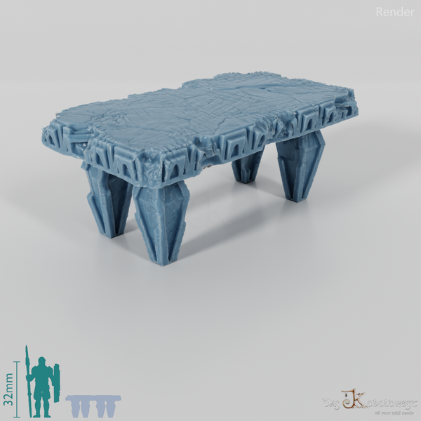 Tisch - Beschädigter Steintisch 01