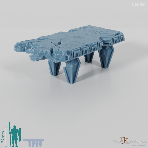 Tisch - Beschädigter Steintisch 02