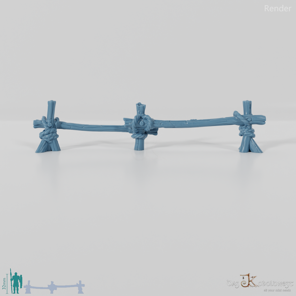 Zaun - Grober Holzzaun