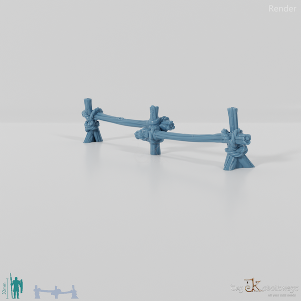 Zaun - Grober Holzzaun