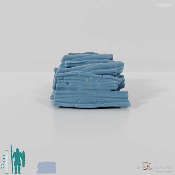 Großer Brennholzstapel