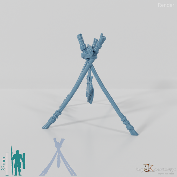 Tierverarbeitung - Trockenfischgestell B