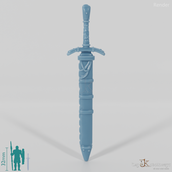 Gepflegtes Schwert in Scheide