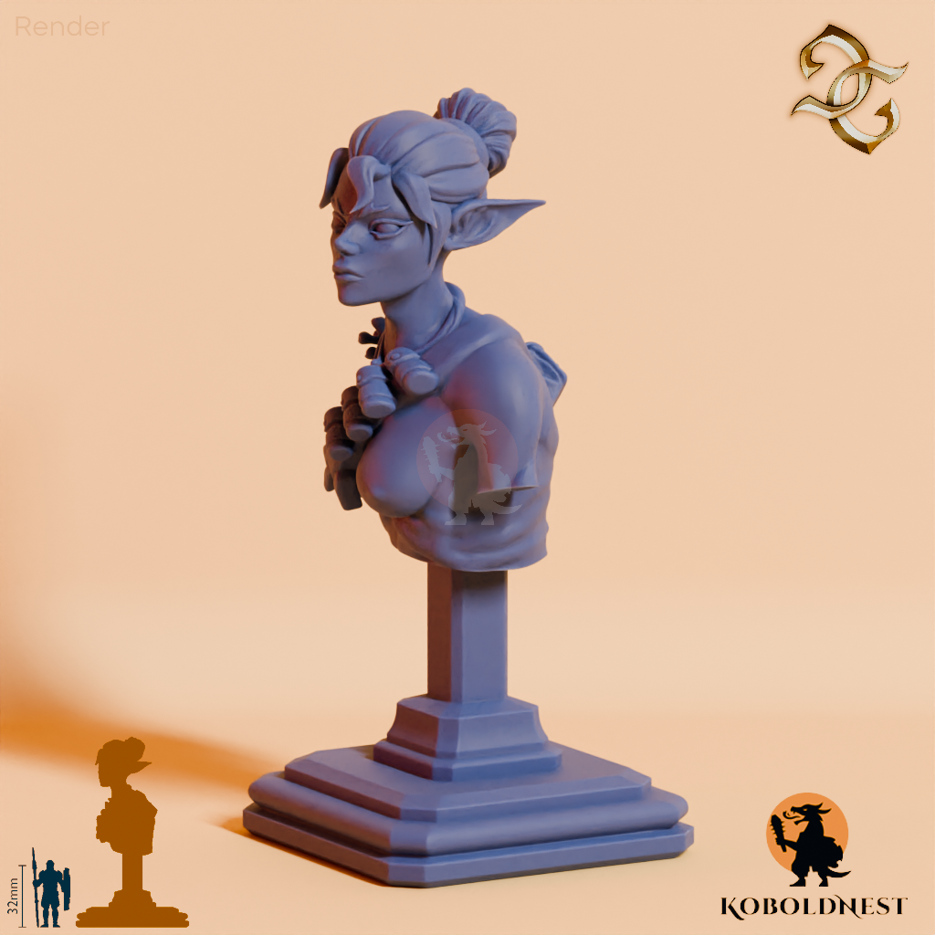 Büste - Thalassa, Sirene des Abgrunds