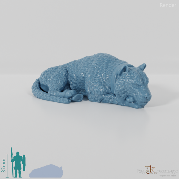 Raubkatze - Liegender Riesentiger