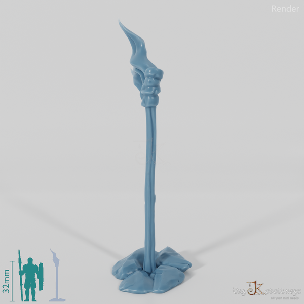 Fackel - Brennende Standfackel 02
