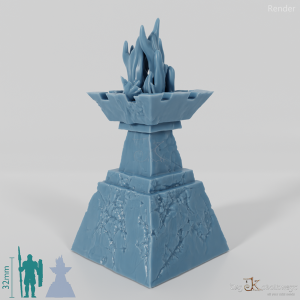 Feuerschale - Zwergische Feuersäule 01