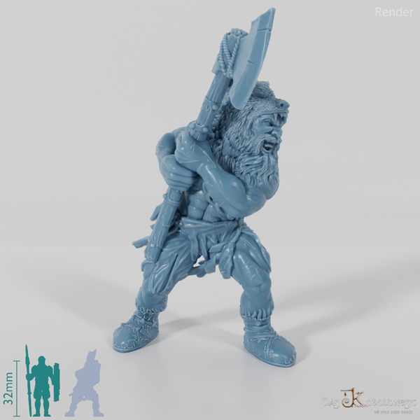 Nordischer Berserker des Bärentotems (Axt)