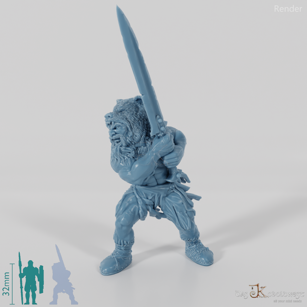 Nordischer Berserker des Bärentotems (Schwert)