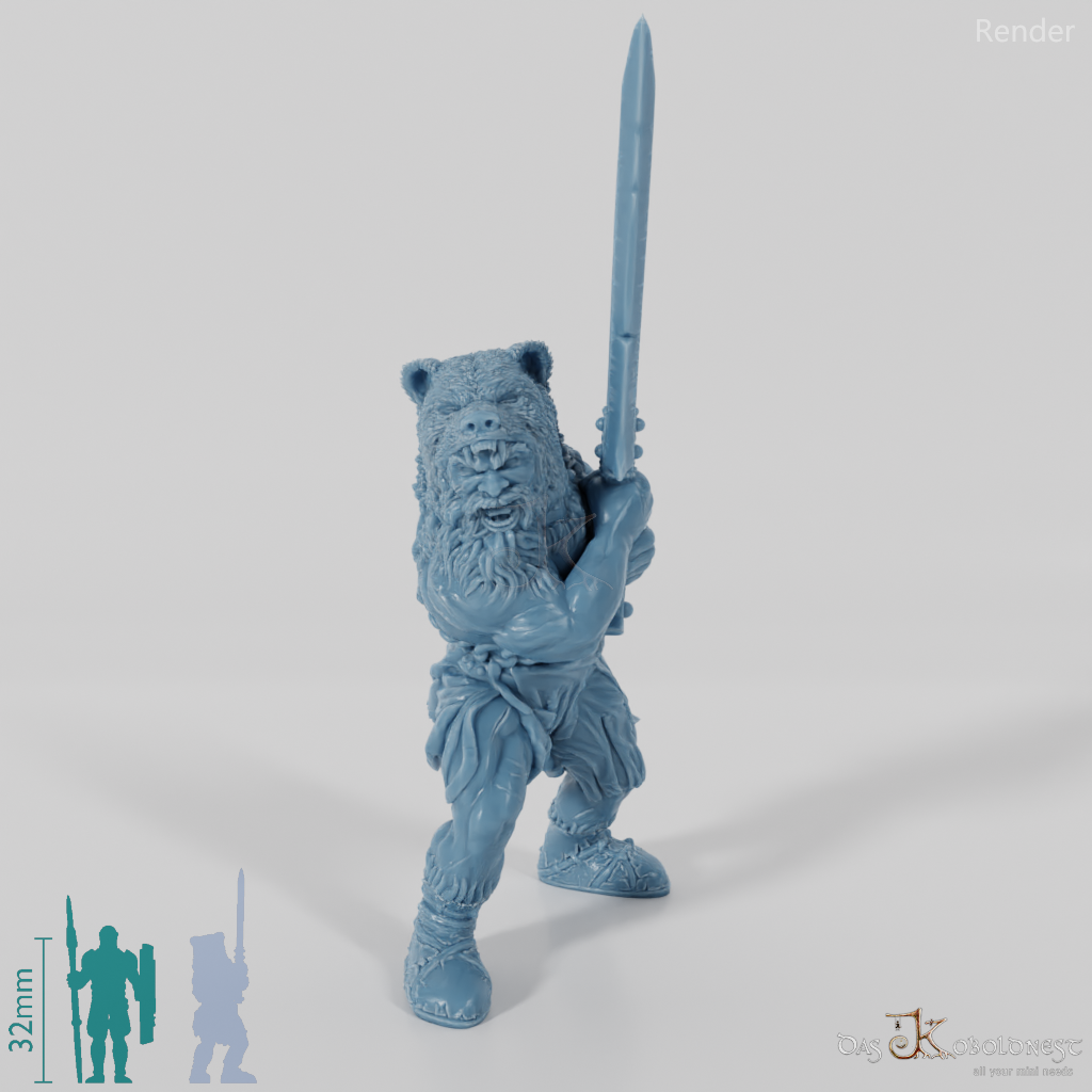 Nordischer Berserker des Bärentotems (Schwert)