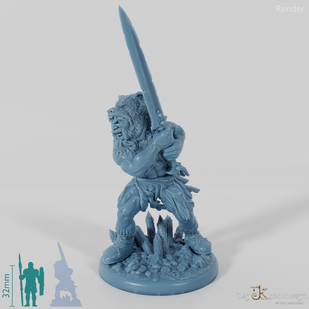 Nordischer Berserker des Bärentotems (Schwert)