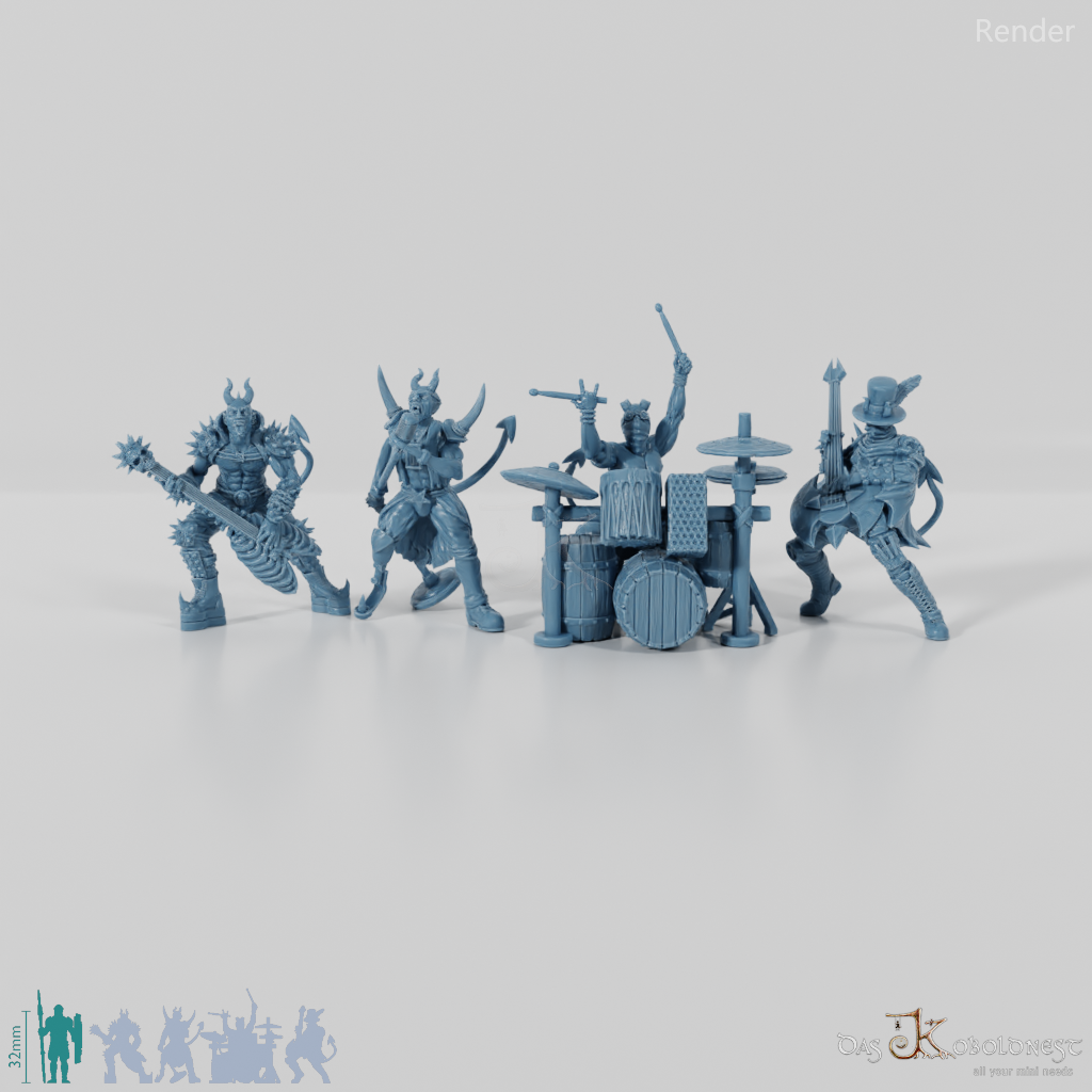 Unicorn Meat Pie - Tiefling Metal-Band