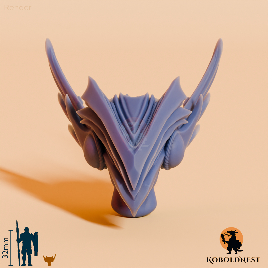 Walkürenkopf - Helm (für modulare Haare)
