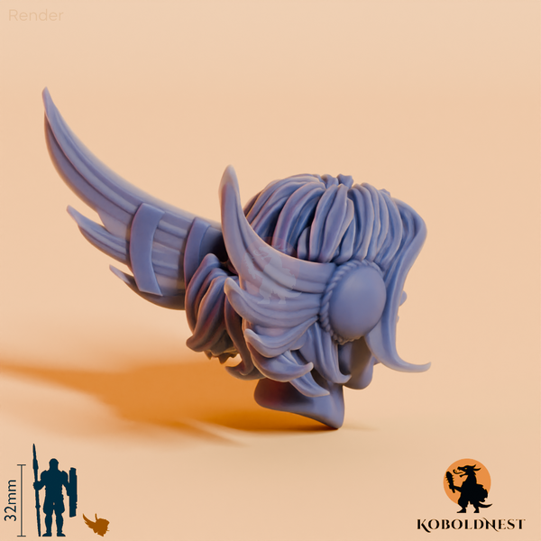 Walkürenkopf - Helmlos, wütend