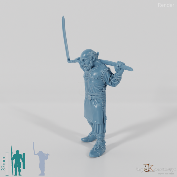 Nordischer Wasserträger, bewaffnet 1