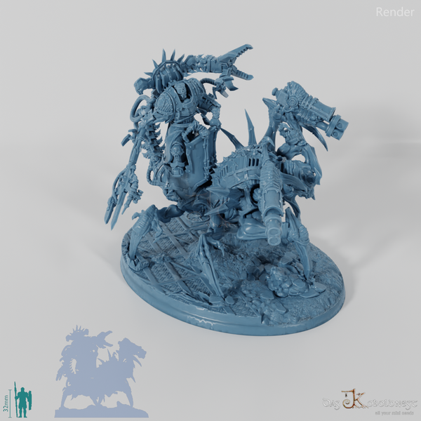 Void Blessed Soldiers - Void Blessed Father auf Mech mit Maschinenkanonen