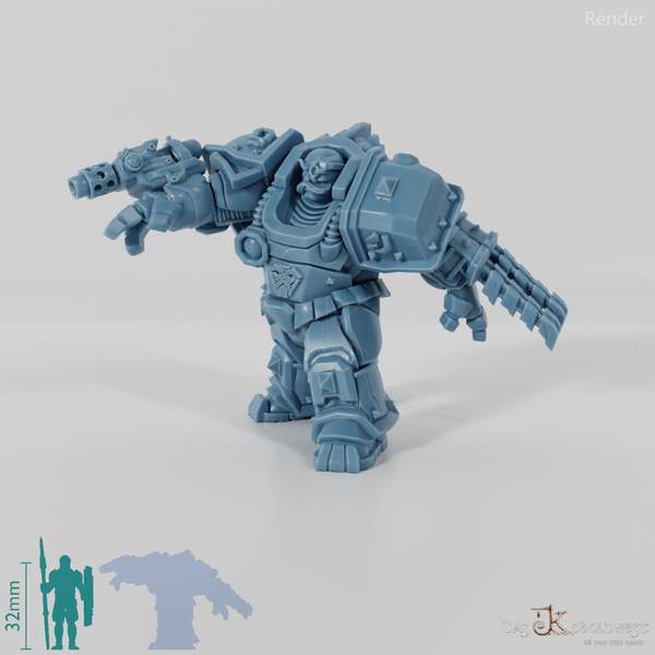 Khazaroth Empire - Iron Mole mit Klingenhandschuh und Pistole 01