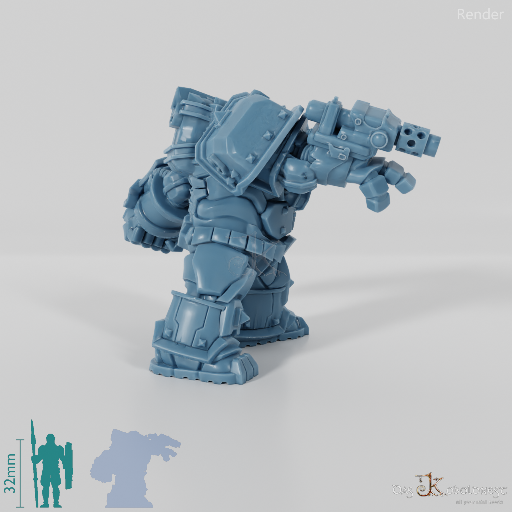 Khazaroth Empire - Iron Mole mit Kampfhandschuh und Pistole 01