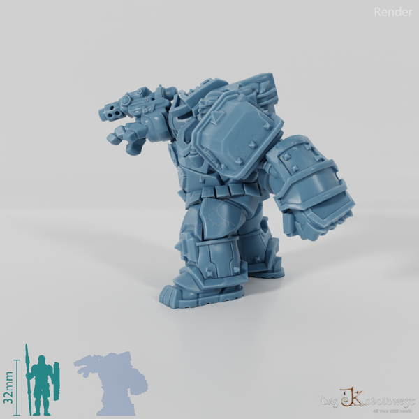 Khazaroth Empire - Iron Mole mit Kampfhandschuh und Pistole 01