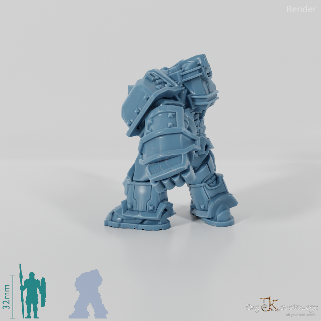 Khazaroth Empire - Iron Mole mit Kampfhandschuh und Pistole 01