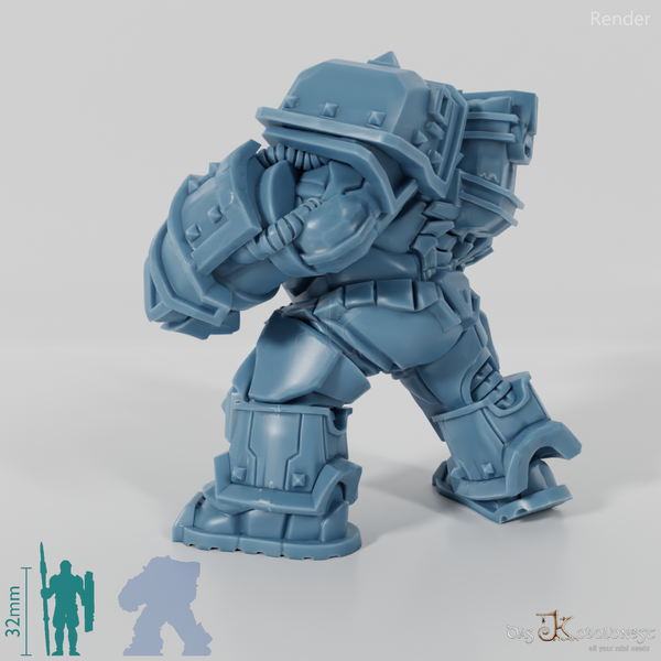 Khazaroth Empire - Iron Mole mit Kampfhandschuh und Pistole 02