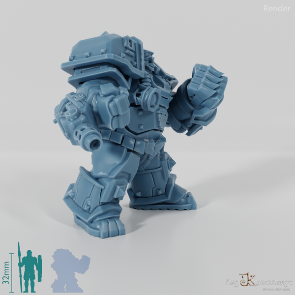 Khazaroth Empire - Iron Mole mit Kampfhandschuh und Pistole 07