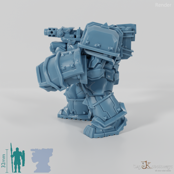 Khazaroth Empire - Iron Mole mit Kampfhandschuh und Pistole 08