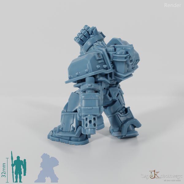 Khazaroth Empire - Iron Mole mit Kampfhandschuh und Pistole 09