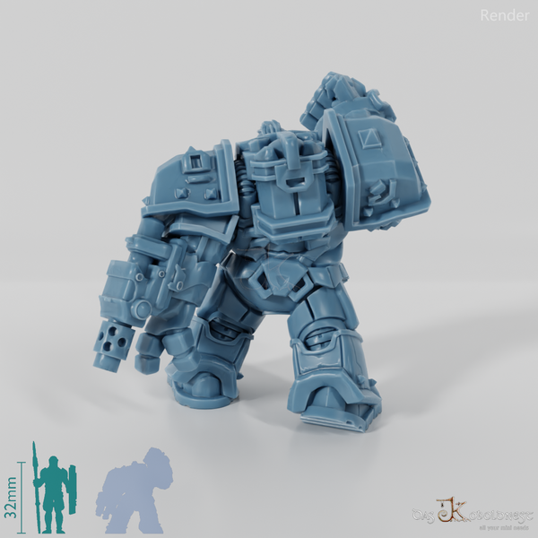 Khazaroth Empire - Iron Mole mit Kampfhandschuh und Pistole 09