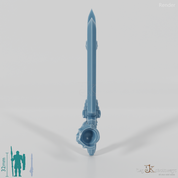 Valiant Hero - Weapon - Gunsword (gerade Hand)