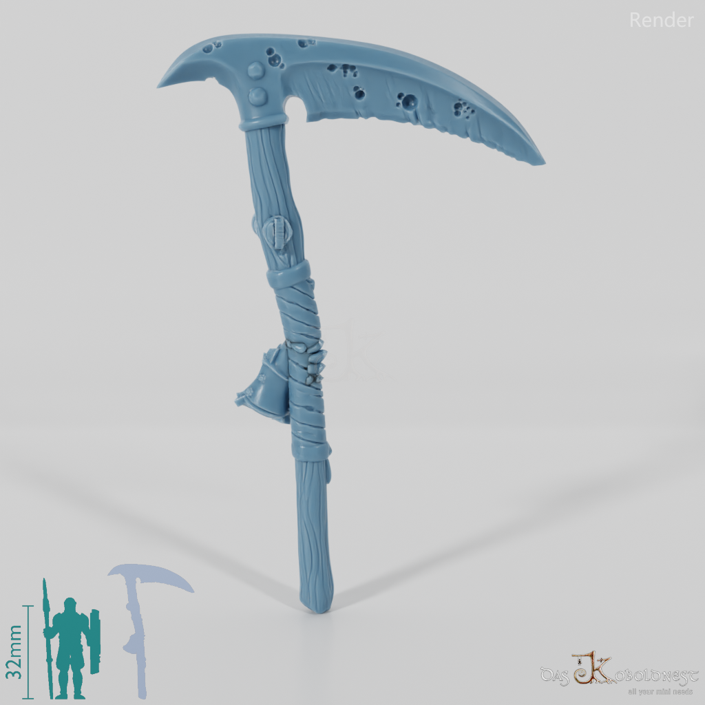 Vile Hero - Weapon - Scythe, Crude (abgewinkelte Hand)