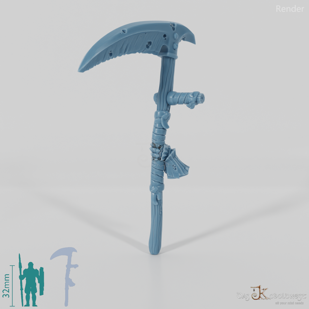 Vile Hero - Weapon - Scythe, Crude (abgewinkelte Hand)