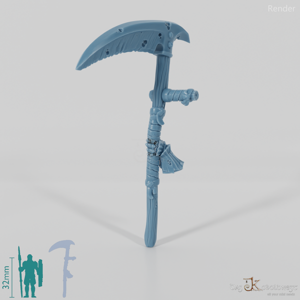 Vile Hero - Weapon - Scythe, Crude (abgewinkelte Hand)