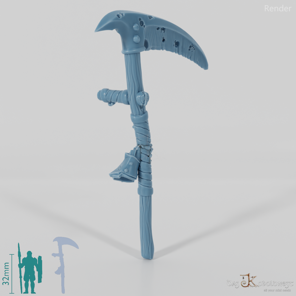 Vile Hero - Weapon - Scythe, Crude (abgewinkelte Hand)