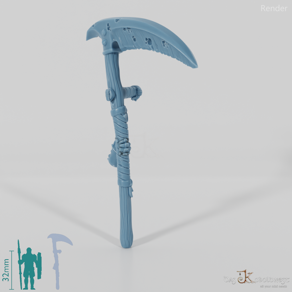 Vile Hero - Weapon - Scythe, Crude (abgewinkelte Hand)