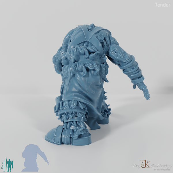 Brüllender Zombieriese