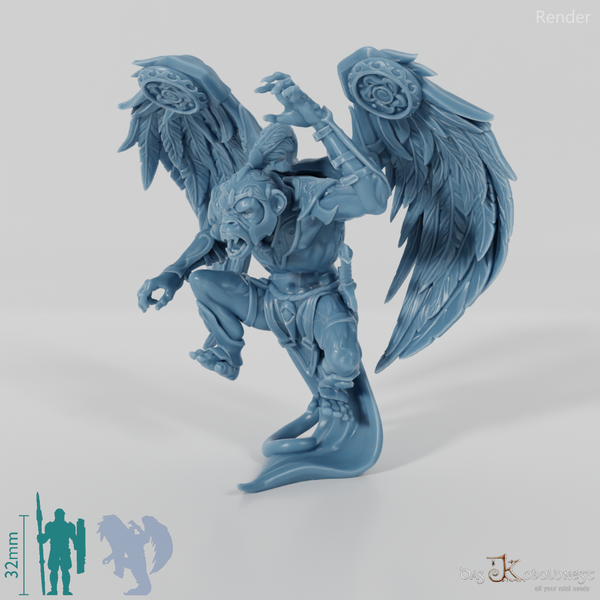 Geflügelter Affe 01