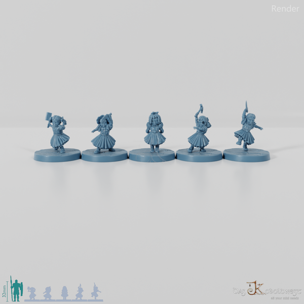 Animierte Spielzeugpuppen - Komplettset