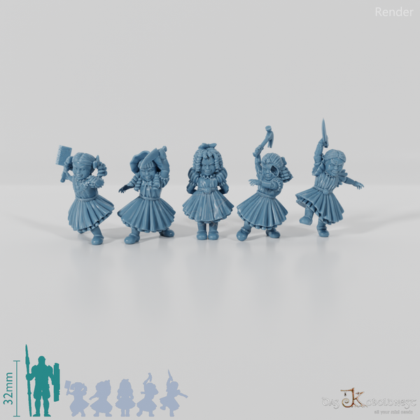 Animierte Spielzeugpuppen - Komplettset