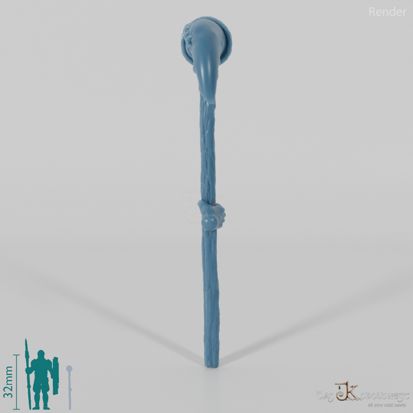 Halbling-Obstpflücker mit Hand