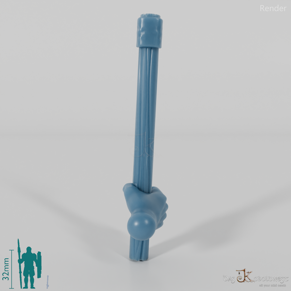 Halbling-Axt B mit Hand