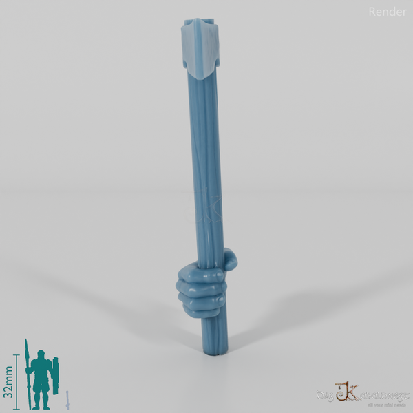 Halbling-Axt B mit Hand