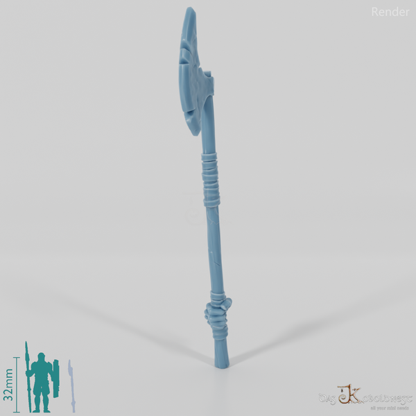 Ork-Zweihandaxt A mit Hand