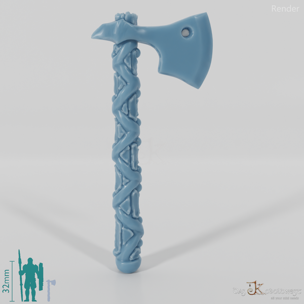 Einhandaxt mit blankem Blatt