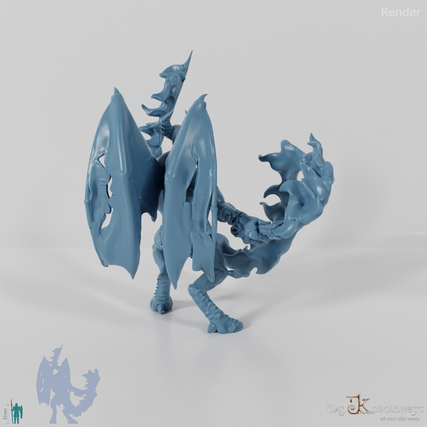 Balor mit Flammenpeitsche und Schwert